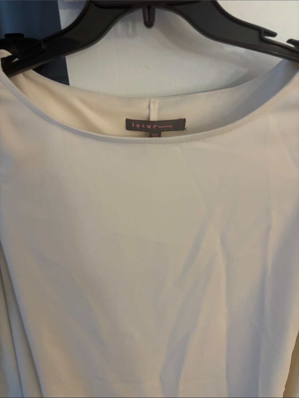 Issue New York Cream Scoop Neck dress